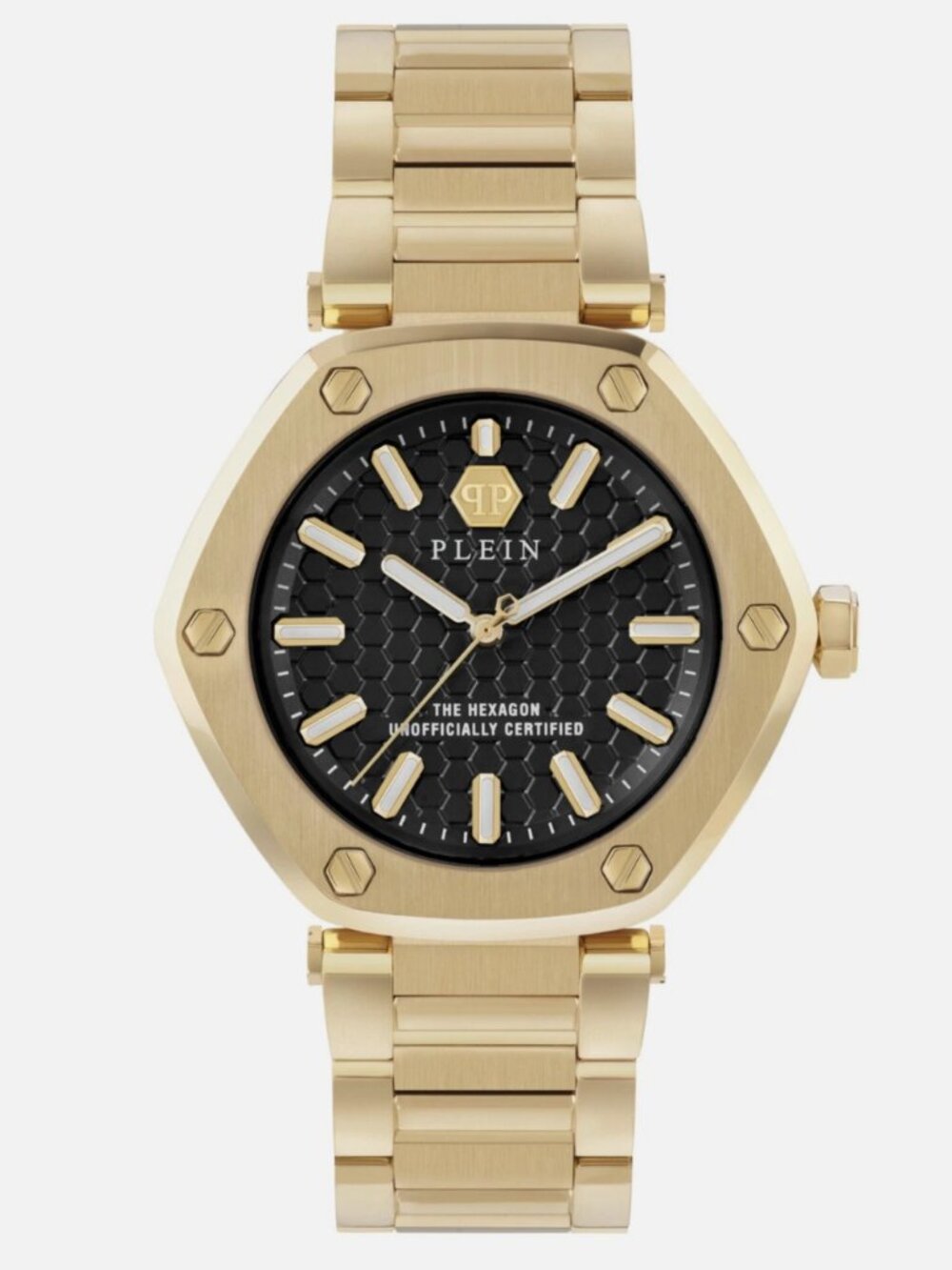 Philipp Plein Womens Gold 38mm Bracelet Fashion Watch